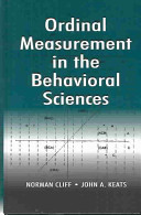 Ordinal measurement in the behavioral sciences /