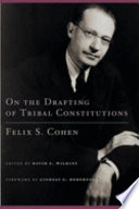 On the drafting of tribal constitutions /