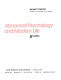 Abnormal psychology and modern life /