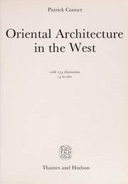 Oriental architecture in the West /