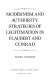 Modernism and authority : strategies of legitimation in Flaubert and Conrad /