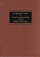 An international guide to law and literature studies /