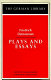 Plays and essays /