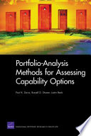 Portfolio-analysis methods for assessing capability options /