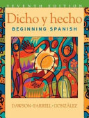 Dicho y hecho : beginning Spanish /