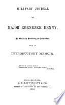 Military journal of Major Ebenezer Denny