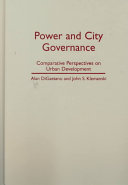 Power and city governance : comparative perspectives on urban development /