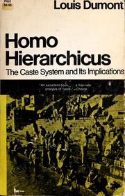 Homo hierarchicus : an essay on the caste system /