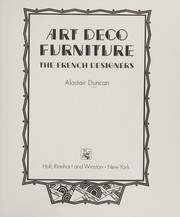 Art deco furniture : the French designers /