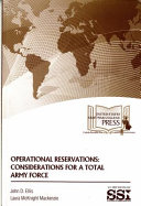 Operational reservations : considerations for a total Army force /