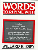 Words to rhyme with : for poets and song writers /