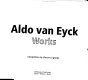 Aldo van Eyck, works /