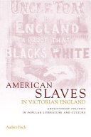 American slaves in Victorian England : abolitionist politics in popular literature and culture /