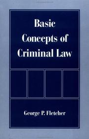 Basic concepts of criminal law /