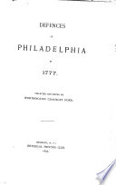 Defences of Philadelphia in 1777.