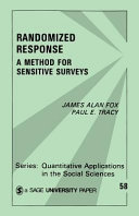 Randomized response : a method for sensitive surveys /
