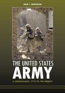 The United States Army : a chronology, 1775 to the present /