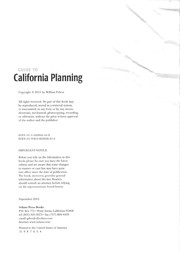 Guide to California planning /