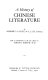 A history of Chinese literature.