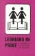 Lesbians in print : a bibliography of 1,500 books with synopses /