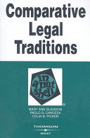 Comparative legal traditions in a nutshell /