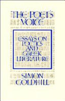 The poet's voice : essays on poetics and Greek literature /