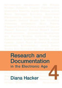 Research and documentation in the electronic age /