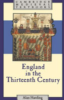 England in the thirteenth century /