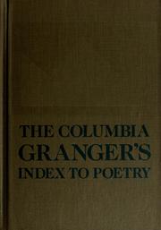 The Columbia Granger's index to poetry /