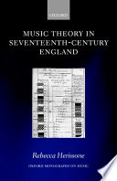 Music theory in seventeenth-century England /