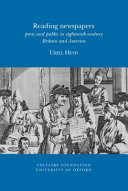 Reading newspapers : press and public in eighteenth-century Britain and America /