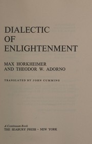 Dialectic of enlightenment /