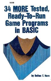 34 more tested, ready-to-run game programs in BASIC /