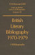 British literary bibliography, 1970-1979 : a bibliography /