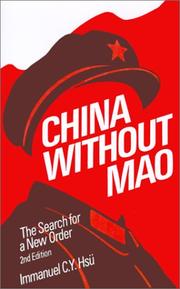 China without Mao : the search for a new order /