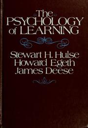 The psychology of learning /
