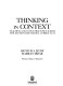 Thinking in context : teaching cognitive processes across the elementary school curriculum /
