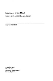 Languages of the mind : essays on mental representation /