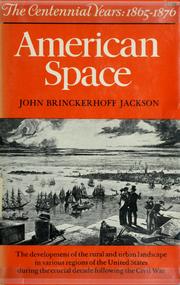 American space : the centennial years, 1865-1876