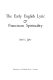 The early English lyric & Franciscan spirituality /