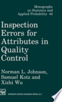 Inspection errors for attributes in quality control /