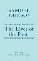 The lives of the most eminent English poets : with critical observations on their works /