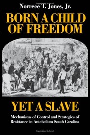 Born a child of freedom, yet a slave : mechanisms of control and strategies of resistance in antebellum South Carolina /