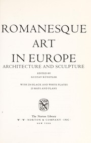 Romanesque art in Europe ; architecture and sculpture /