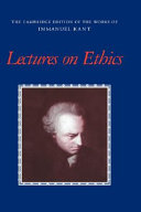 Lectures on ethics /