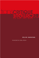 Transcritique on Kant and Marx /