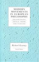Modern movements in European philosophy /
