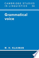 Grammatical voice /