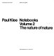 Paul Klee notebooks. /