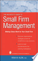 The architect's guide to small firm management /